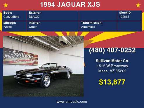 1994 JAGUAR XJS 2dr Convertible 6.0L for sale in Mesa, AZ