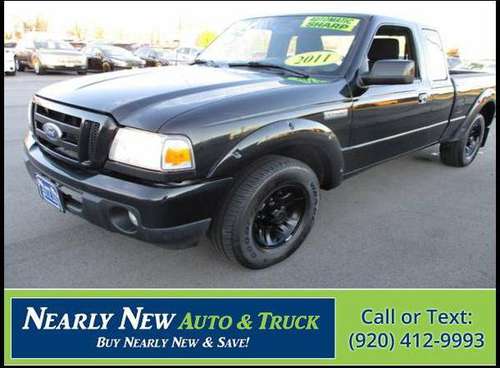 2011 Ford Ranger Ext Cab Sport RWD Black Pickup - cars & trucks - by... for sale in Green Bay, WI
