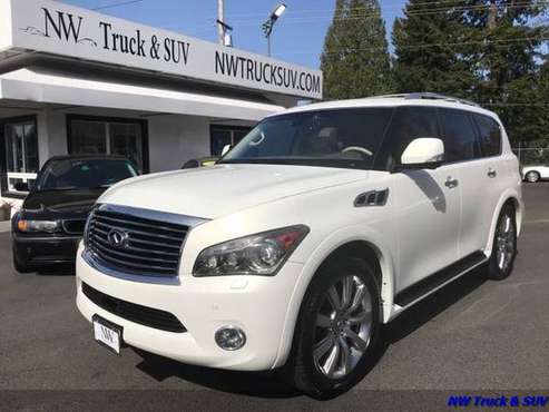 2012 Infiniti QX56 4X4 5 6L V8 400hp 3row seats Clean Car Fax Local for sale in Milwaukee, OR