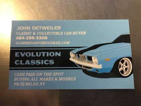 MUSCLE CARS AND CLASSIC CARS AND TRUCKS WANTED - cars & trucks - by... for sale in reading, PA