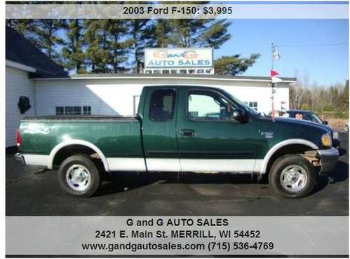 2003 Ford F-150 XLT 4dr SuperCab 4WD Styleside SB 151539 Miles -... for sale in Merrill, WI