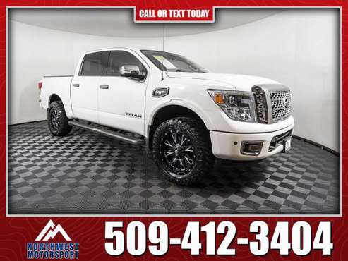 Lifted 2017 Nissan Titan Platinum 4x4 - - by dealer for sale in Pasco, WA