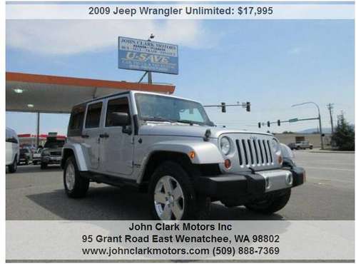 2009 JEEP WRANGLER UNLIMITED(4DR) SAHARA 4X4...6 CYL...AUTO..LOW MILES for sale in East Wenatchee, WA