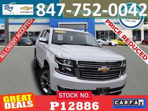 ✔️2016 Chevrolet Tahoe LTZ 4WD ! Bad Credit Ok EMPLOYEE PRICES! -... for sale in Fox_Lake, IL