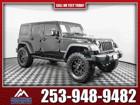 Lifted 2016 Jeep Wrangler Unlimited Rubicon 4x4 for sale in PUYALLUP, WA