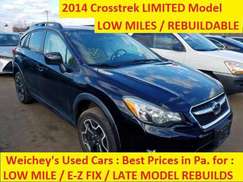 2014 Subaru Crosstrek EASY FIX LOW MILES Rebuildable for sale in Fenelton, PA