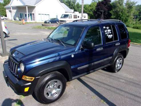 2007 JEEP LIBERTY SPORT 4DR 4X4-V6-AUTOMATIC-PW/PLKS-ICE COLD AIR-142K for sale in PALMER, MASS, MA