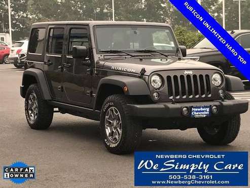 2017 Jeep Wrangler Unlimited Rubicon WORK WITH ANY CREDIT! - cars &... for sale in Newberg, OR