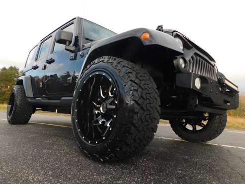 LIFTED 14 JEEP WRANGLER SAHARA 6 SPEED MANUAL 3.6L 4X4 20X12 NEW... for sale in KERNERSVILLE, SC