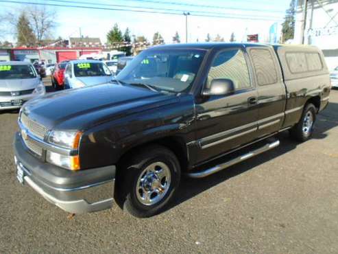 2004 Chevrolet Silverado 1500 Extended Cab LS Pickup 4Dr w Canopy -... for sale in Portland, OR