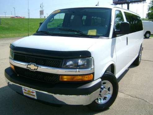 2015 CHEVROLET EXPRESS 3500 EXT 12 PASS VAN - cars & trucks - by... for sale in Dubuque, IA