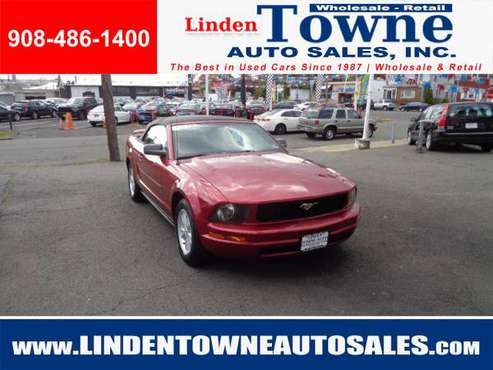 2005 Ford Mustang V6 Convertible Runs Great Clean CarFax for sale in Linden, NJ