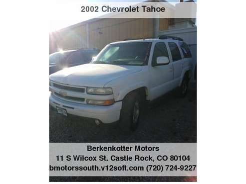 2002 Chevrolet Tahoe LS In House Financing For Those Who Qualify for sale in Castle Rock, CO