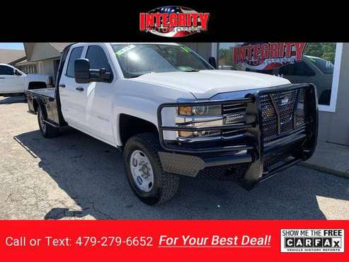 2018 Chevy Chevrolet Silverado 2500HD Work Truck Double Cab flatbed for sale in Bethel Heights, AR