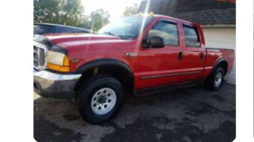 1999 FORD F250 4X4 CREW DR V10..GOOD WRK TRUCK😁 for sale in Clinton Township, MI