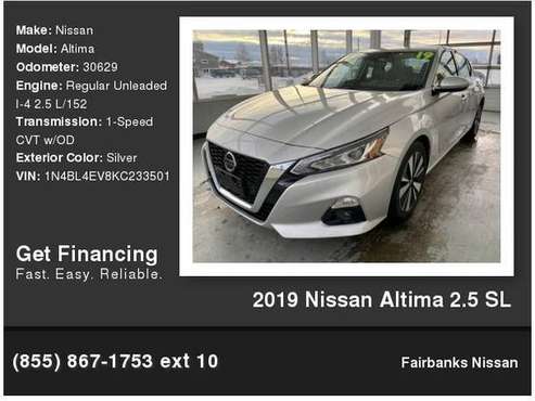 2019 Nissan Altima 2 5 Sl - - by dealer - vehicle for sale in Fairbanks, AK
