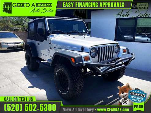 2005 Jeep WRANGLER for 14, 995 or 231 per month! for sale in Tucson, AZ
