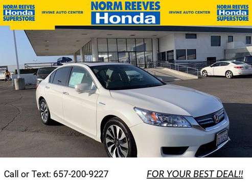 Pre-Owned 2015 Honda Accord Hybrid Touring sedan White - cars &... for sale in Irvine, CA