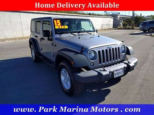 2015 Jeep Wrangler Unlimited 4x4 4WD SUV Sport Convertible - cars &... for sale in Redding, CA