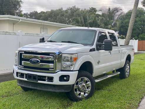 2011 FORD F250 LARIAT 4X4 DIESEL CLEAN TITLE 🙋‍♀️SOFIA 📲 - cars &... for sale in Fort Lauderdale, FL