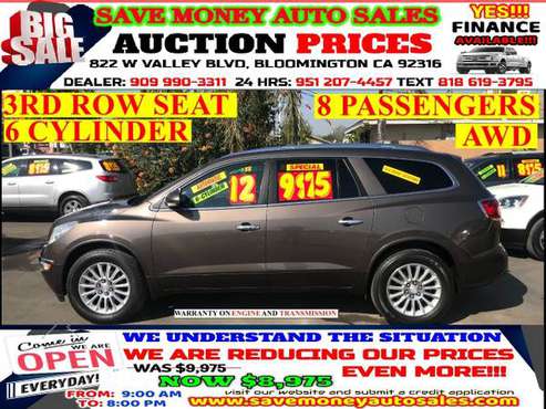 2012 BUICK ENCLAVE AWD>3RD ROW SEAT> for sale in BLOOMINGTON, CA