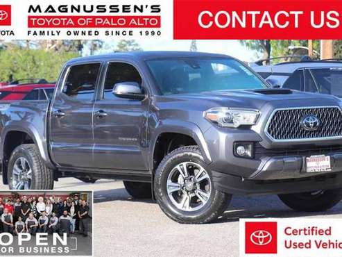 2018 Toyota Tacoma TRD Sport pickup Gray - - by dealer for sale in Palo Alto, CA
