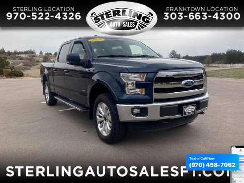 2016 Ford F-150 F150 F 150 4WD SuperCrew 145 Lariat - CALL/TEXT for sale in Sterling, CO