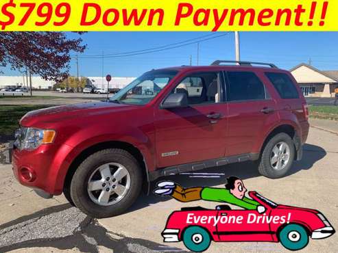 2008 FORD ESCAPE 4X4***$799 DOWN PAYMENT***FRESH START FINANCING****... for sale in EUCLID, OH