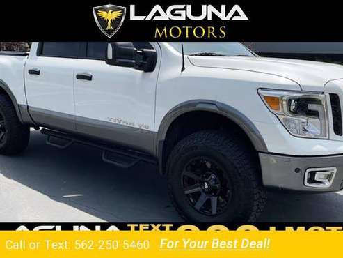 2018 Nissan Titan PRO-4X pickup Pearl White - - by for sale in Laguna Niguel, CA