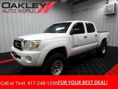 2008 Toyota Tacoma Double Cab SR5 pickup White - - by for sale in Branson West, MO