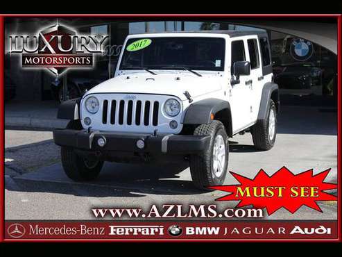 15867 - 2017 Jeep Wrangler Unlimited Sport S CARFAX 1-Owner w/Prem for sale in Phoenix, AZ
