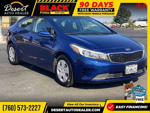 2018 KIA Forte 1 OWNER CLEAN CARFAX LX Sedan which won't last long -... for sale in Palm Desert , CA