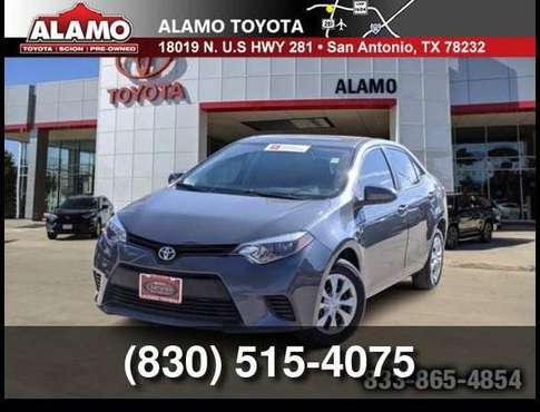 2016 Toyota Corolla L - cars & trucks - by dealer - vehicle... for sale in San Antonio, TX