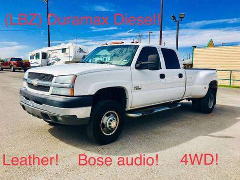 2004 Chevrolet Chevy Silverado 3500 Crew Cab LT Pickup 4D 8 ft 100%... for sale in Weatherford, TX