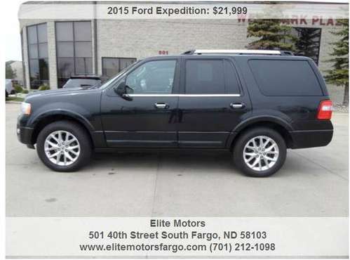 2015 Ford Expedition Limited, Leather, Sun, Navigation, Gorgeous! for sale in Fargo, ND