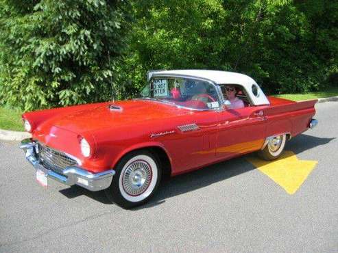 1957 Red Ford Thunderbird Convertible Body Off Resto EX CONDITION for sale in Marion, MA