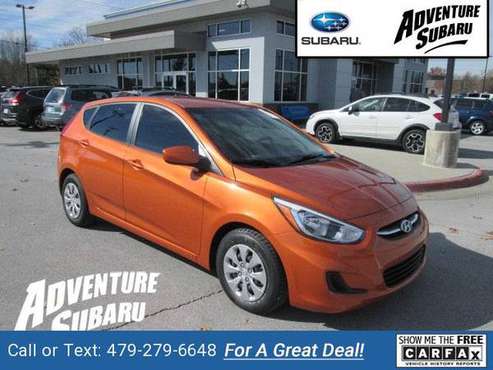 2017 Hyundai Accent SE hatchback Vitamin C Pearl - cars & trucks -... for sale in Fayetteville, AR