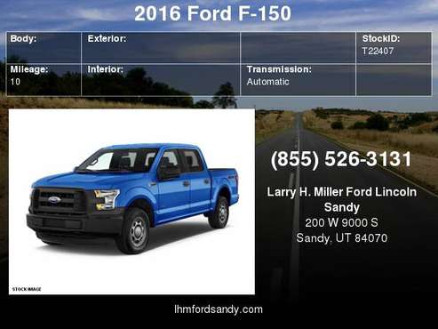 2016 Ford F-150 Platinum Schedule a test drive today! for sale in Sandy, UT