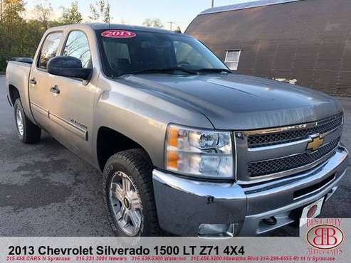 2013 CHEVY SILVERADO 1500 LT Z71 4X4 CREW CAB! FINANCING AVAILABLE!!!! for sale in Syracuse, NY