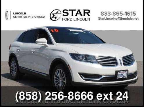 2016 Lincoln MKX Select - cars & trucks - by dealer - vehicle... for sale in Glendale, CA