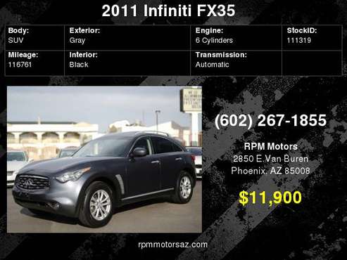 2011 Infiniti FX35 for sale in Phoenix, AZ