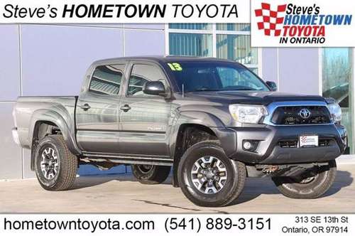 2013 Toyota Tacoma DBL CAB 4WD V6 AT - cars & trucks - by dealer -... for sale in Ontario, OR