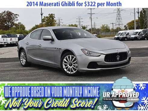 Get a 2014 Maserati Ghibli for $322/mo BAD CREDIT NO PROBLEM - cars... for sale in Elk Grove Village, IL
