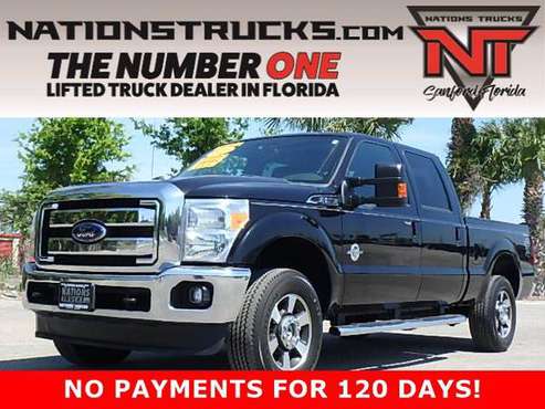 2016 FORD F250 LARIAT Crew Cab POWERSTROKE DIESEL 4X4 - LOW LOW for sale in Sanford, FL