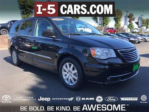 2016 Chrysler Town and Country mini-van Touring - Black for sale in Olympia, WA