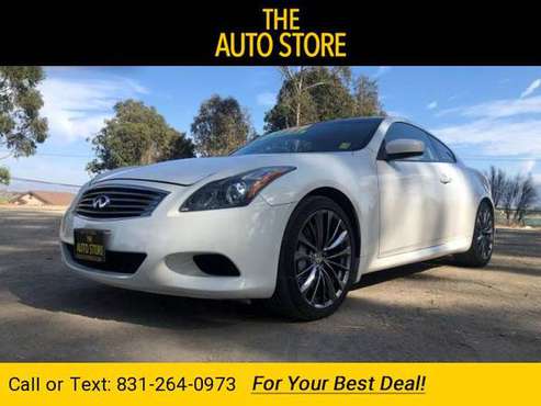 2013 *INFINITI* *G37* *Coupe* Journey Moonlight White for sale in Salinas, CA