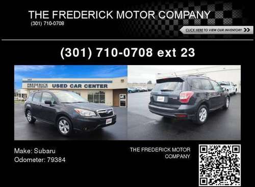 2015 Subaru Forester 2 5i Limited - - by dealer for sale in Frederick, MD