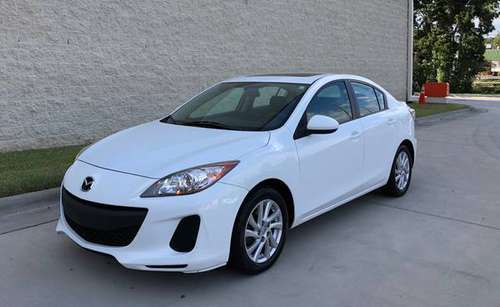 Pearl White-2012 Mazda 3i Touring-Automatic-104k-Bose-Alloys - cars... for sale in Raleigh, NC