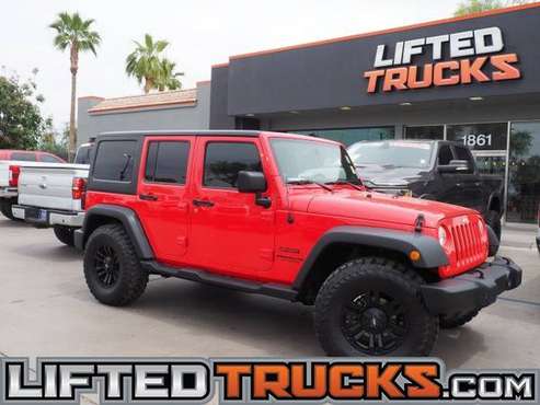 2013 Jeep Wrangler Unlimited 4WD 4DR SPORT - Lifted Trucks - cars & for sale in Mesa, AZ