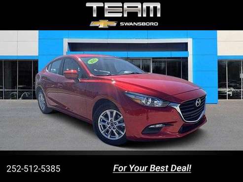 2017 Mazda Mazda3 Sport sedan Red for sale in Swansboro, NC